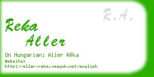 reka aller business card